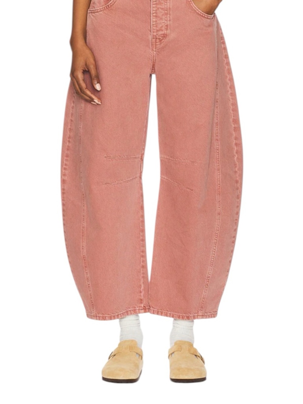 We the Free Good luck mid rise Barrel leg jeans in Sunsetter